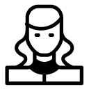 woman avatar glyph Icon