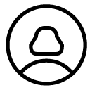 woman user 1 line Icon