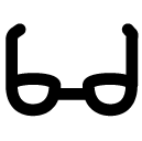 women glasses line icon