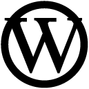 wordpress line icon