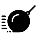 wrecking ball glyph Icon