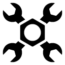 wrenches one glyph Icon