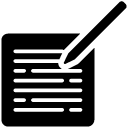 write document solid icon