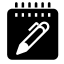 write pen note glyph Icon