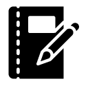 write pen notebook glyph Icon