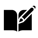 write pencil blank book glyph Icon
