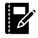 write pencil notebook glyph Icon