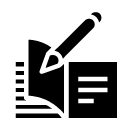 writing pencil glyph Icon