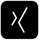 xing glyph Icon