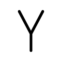 y glyph Icon