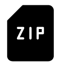 zip file glyph Icon