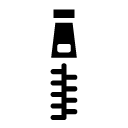 zipper glyph Icon