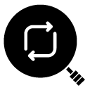 zoom replay glyph Icon