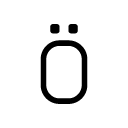 Ö glyph Icon