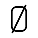 Ø glyph Icon