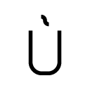 Ù glyph Icon