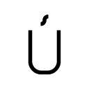 Ú glyph Icon
