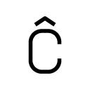 Ĉ glyph Icon
