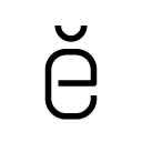 Ĕ glyph Icon