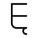 Ę glyph Icon
