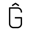 Ĝ glyph Icon
