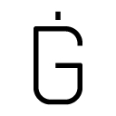 Ġ 1 glyph Icon