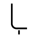 Ļ glyph Icon