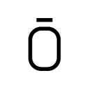 Ō glyph Icon