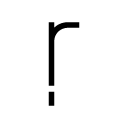 Ŗ glyph Icon