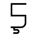 Ş glyph Icon