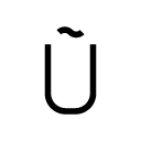 Ũ glyph Icon