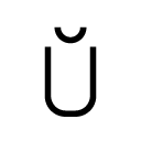 Ŭ glyph Icon