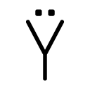 Ŷ glyph Icon