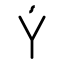 Ÿ glyph Icon