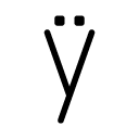 Ÿ glyph Icon