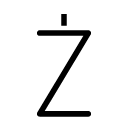 Ž glyph Icon
