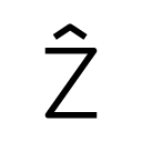 Ž glyph Icon