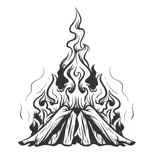 Vector-Illustration-campfire