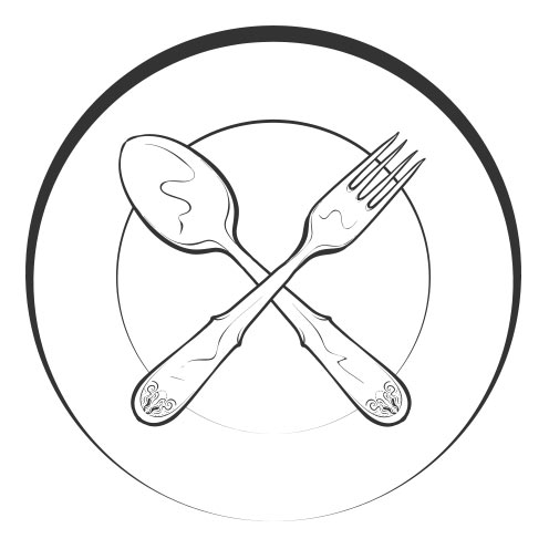 Vector-Illustration-cutlery-and-plate