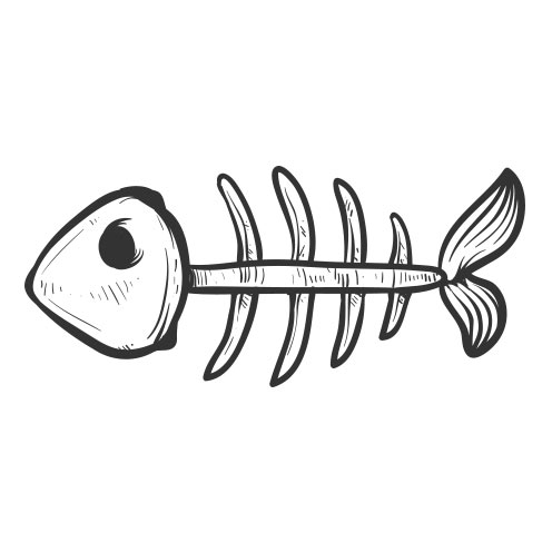 Vector-Illustration-fish-skeleton