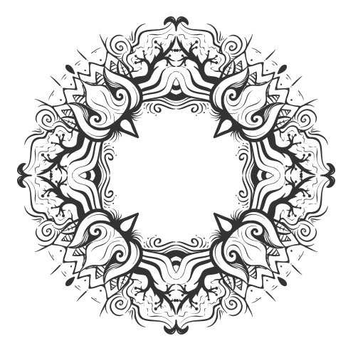 Vector-Illustration-floral-flower-circle-ornaments