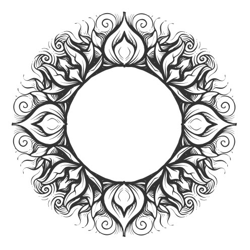 Vector-Illustration-flowers-circle-ornaments