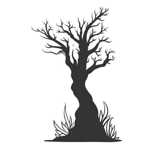 Vector-Illustration-halloween-tree