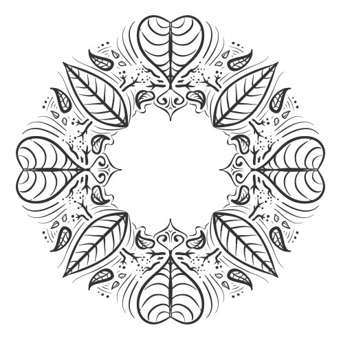 Vector-Illustration-leaf-circle-ornaments