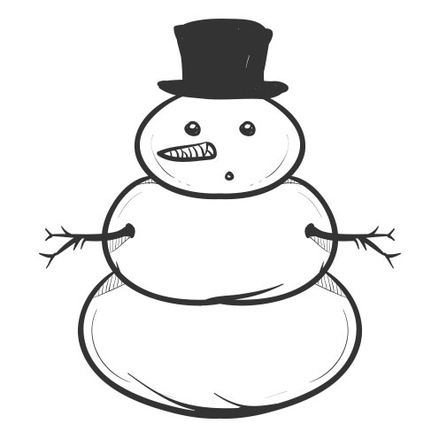 Vector-Illustration-snowman