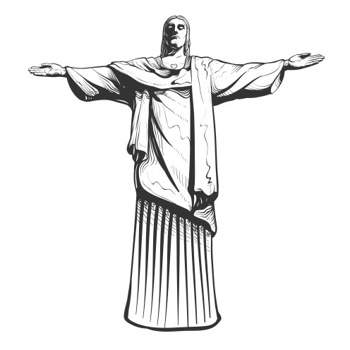 Vector-Illustration-world-monument-brazil-christ