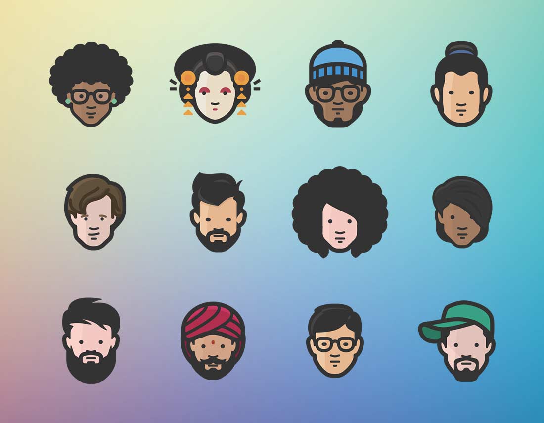 Diversity Avatar icons