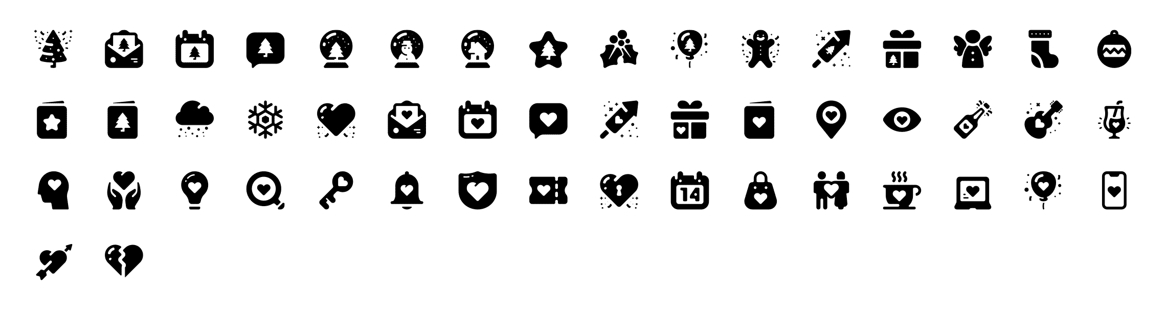 holidays-icons-preview-black