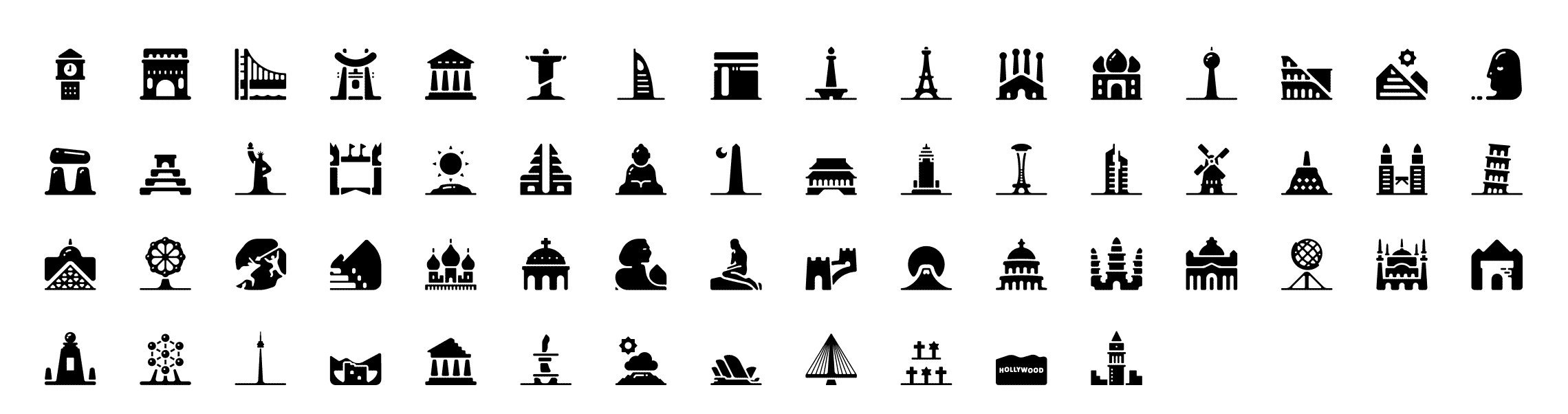 world-monuments-icons-preview