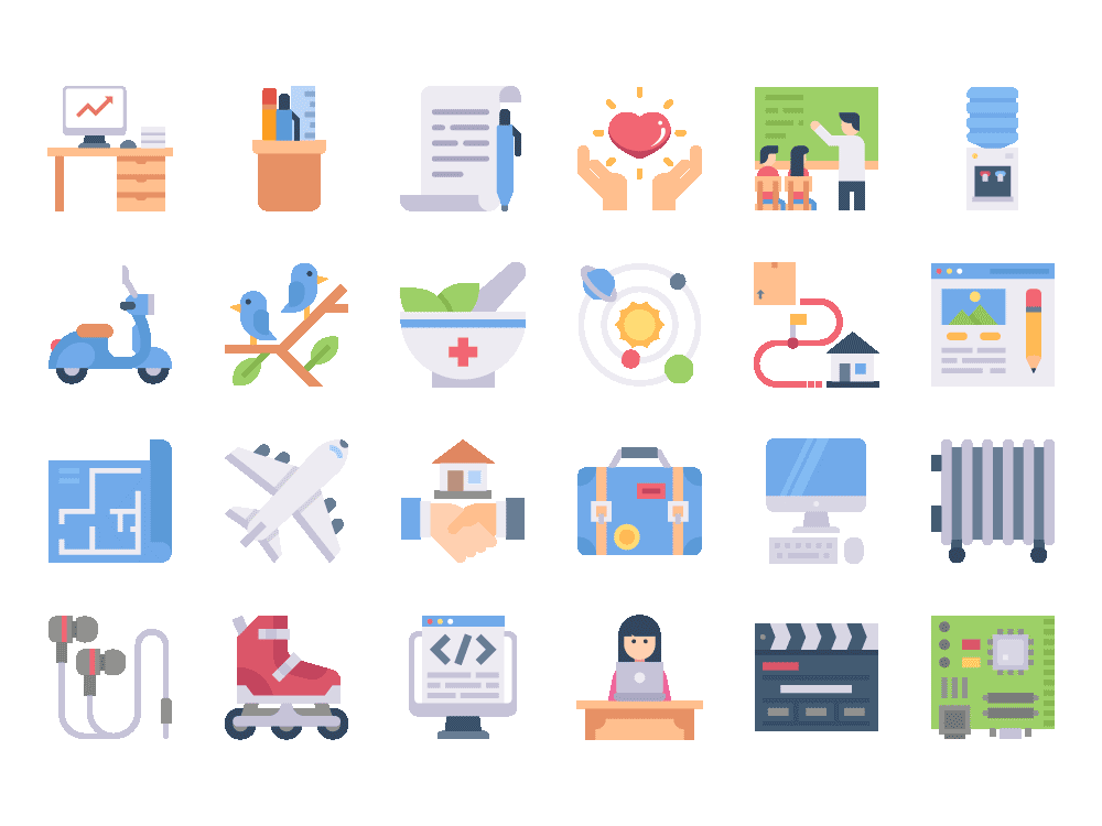 Vector flat icons pack volume 5